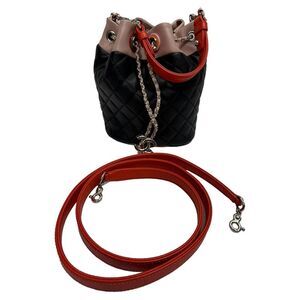 Chanel Paris-Cuba Cuba Color Chain Bucket Bag in Black Leather